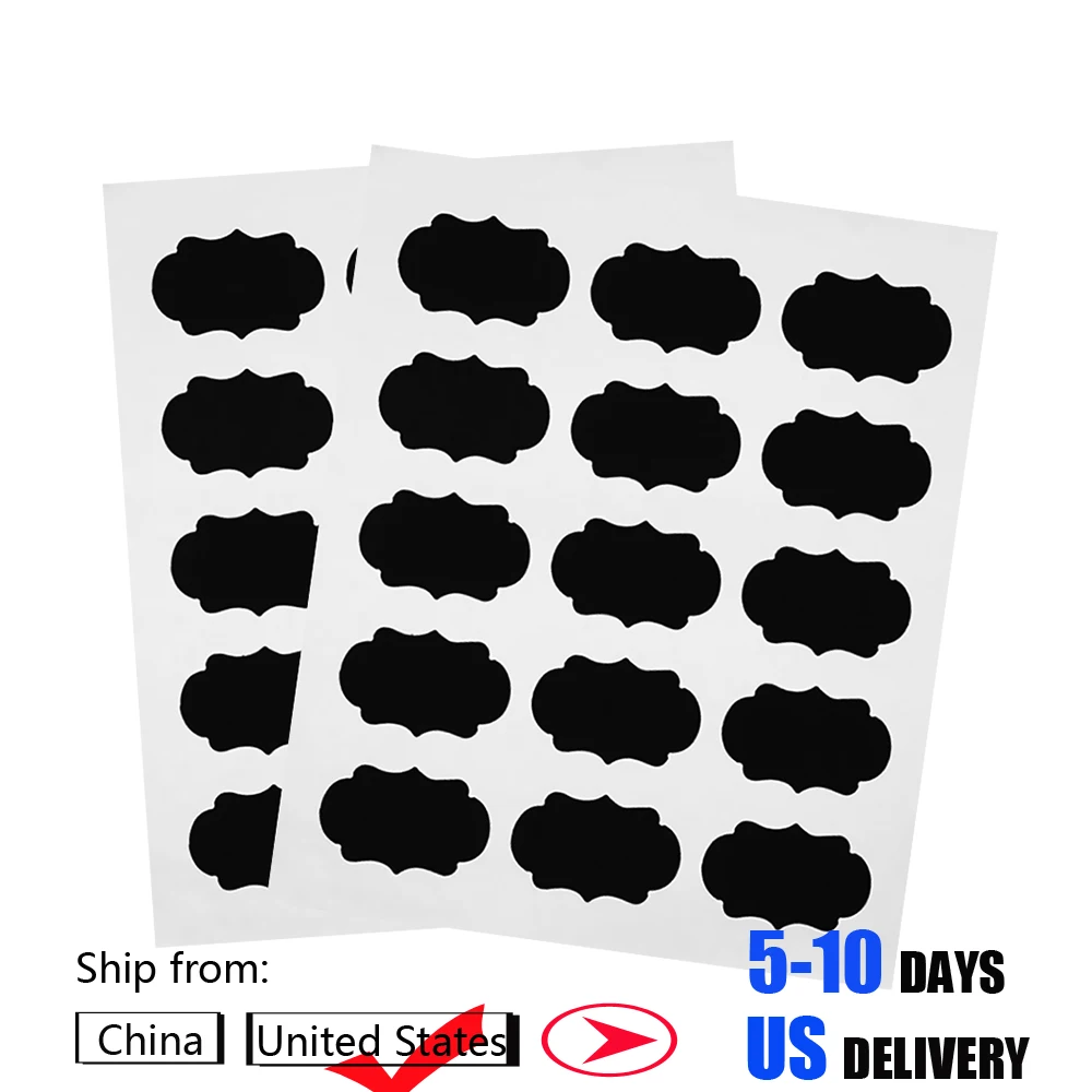 15 шт. наклейки в виде меловой доски Стикеры самоклеящаяся классной Наклейка для