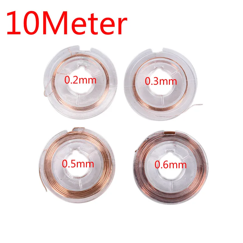 

10Meter 0.2mm 0.3mm 0.5mm 0.6mm Magnet Wire Enameled Copper Wire Magnetic Coil Winding For Making Electromagnet Motor Model