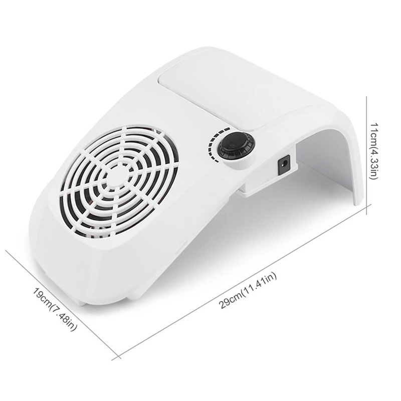 

40W Nail Dust Collector Fan Vacuum Cleaner Manicure Machine Tools with Filter Strong Nail Art Tool Nail Vacuum-EU Plug