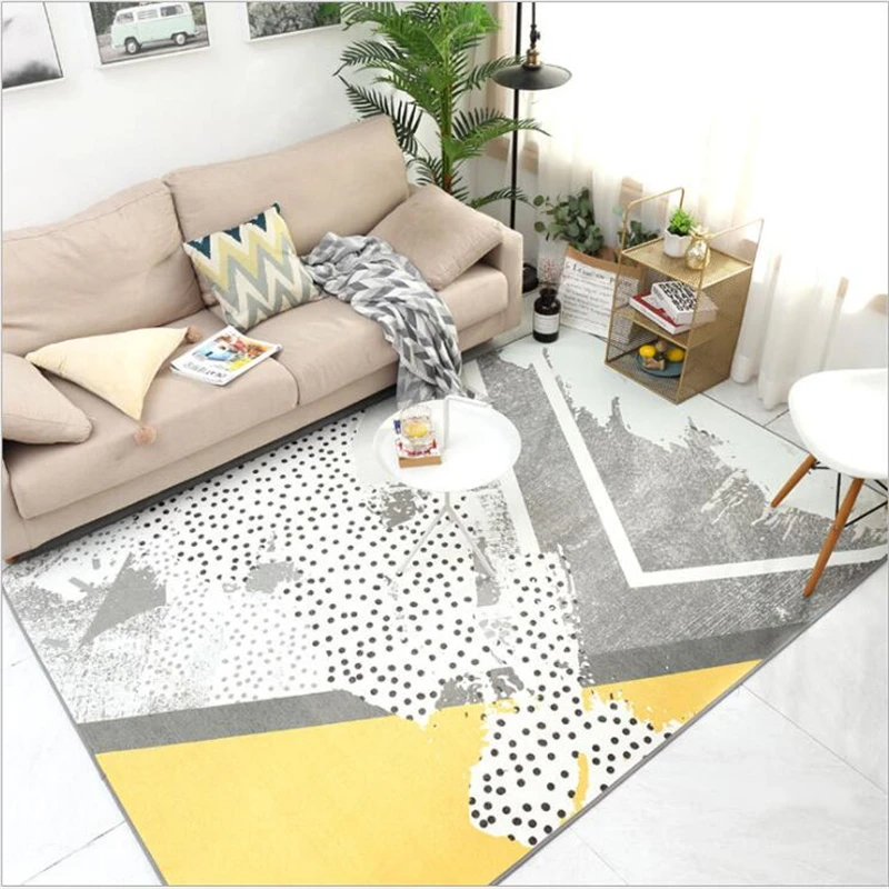 Полосатый ковер с принтом воздушного поцелуя для гостиной Современные Простые