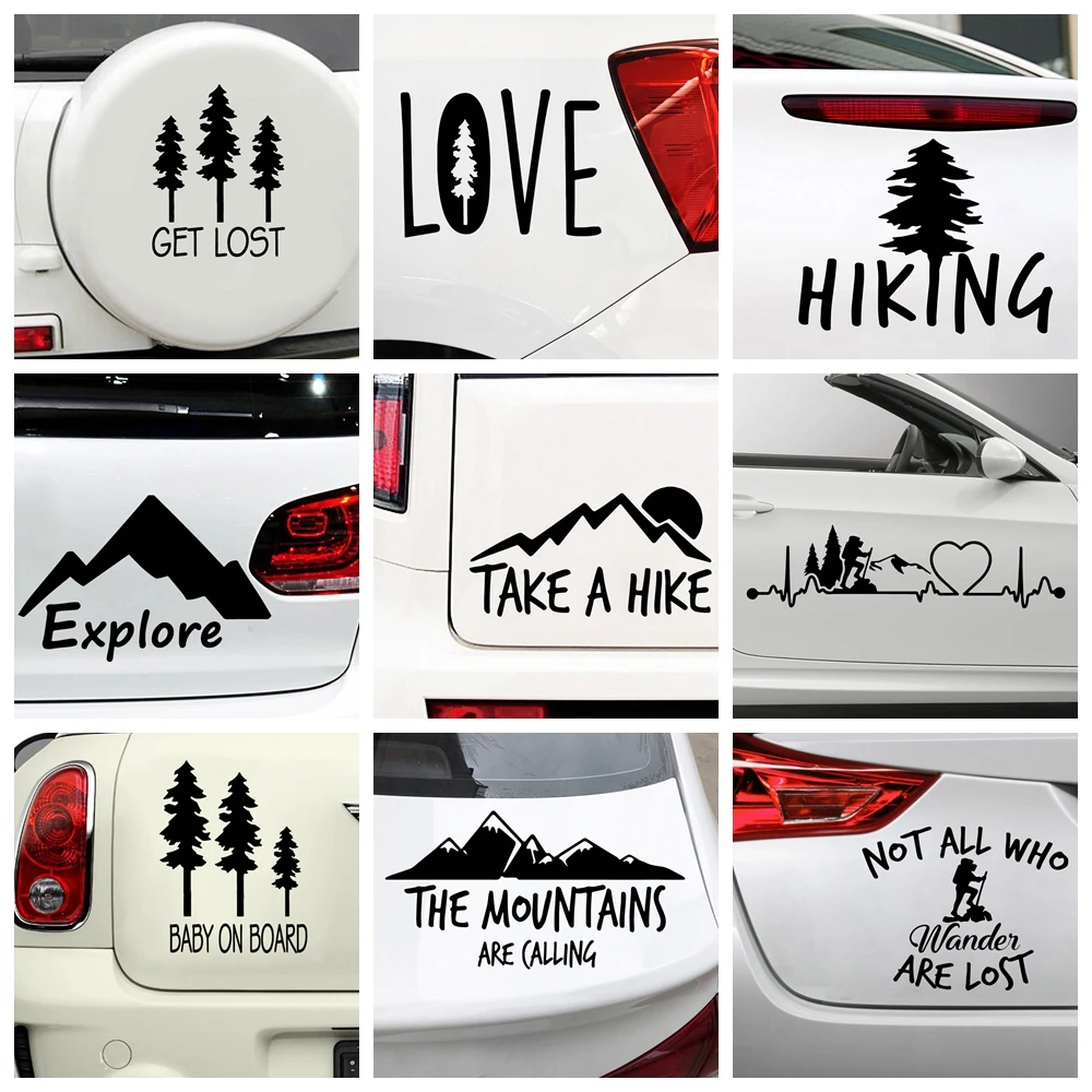 

Diy Hiking Frase Auto Stickers On The Car Motorcycle Car Decal Accessories