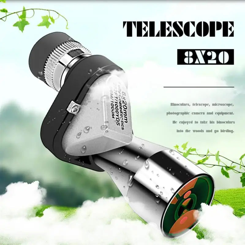 

Telescope Mini Monocular Portable 8x20 Low Light Night Vision Pocket Telescopio Binoculars For Hunting Hiking Camping Equipment