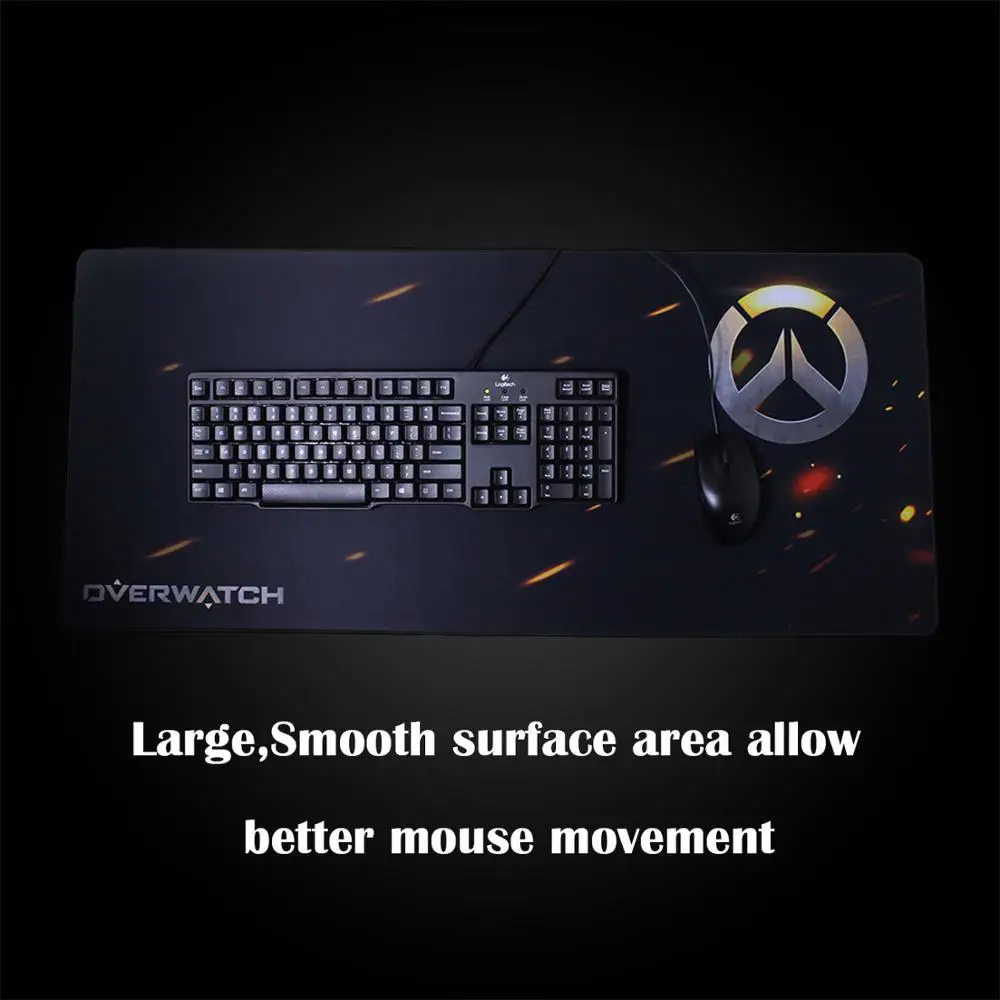 Большой игровой коврик для мыши Pbpad скоростной с закругленными краями планшетный