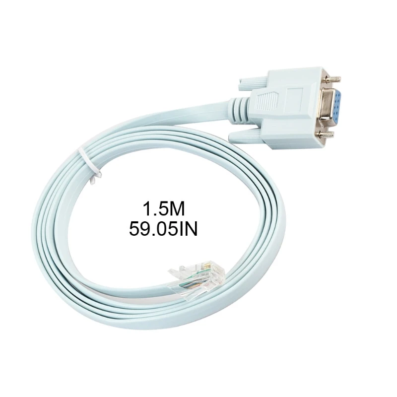 For Cisco Console Cable Db-9 to Rj45 Switch Line 9-pin COM Port Serial Female Routers Network Adapter Blue 1.5m | Обустройство дома