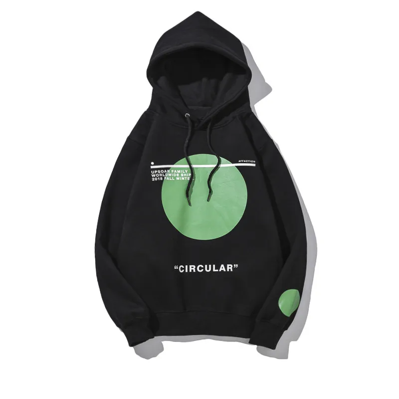 

HISTREX Green Circle 100% Cotton Men Fleece Hoodies Women Printing Sweatshirts Felpe Homme Skateboards Outerwear Hoodie