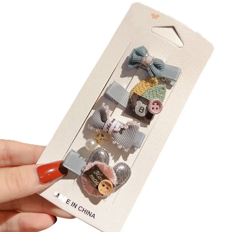 4 шт./компл. банты корона детские заколки для волос девочек принцессы Детские