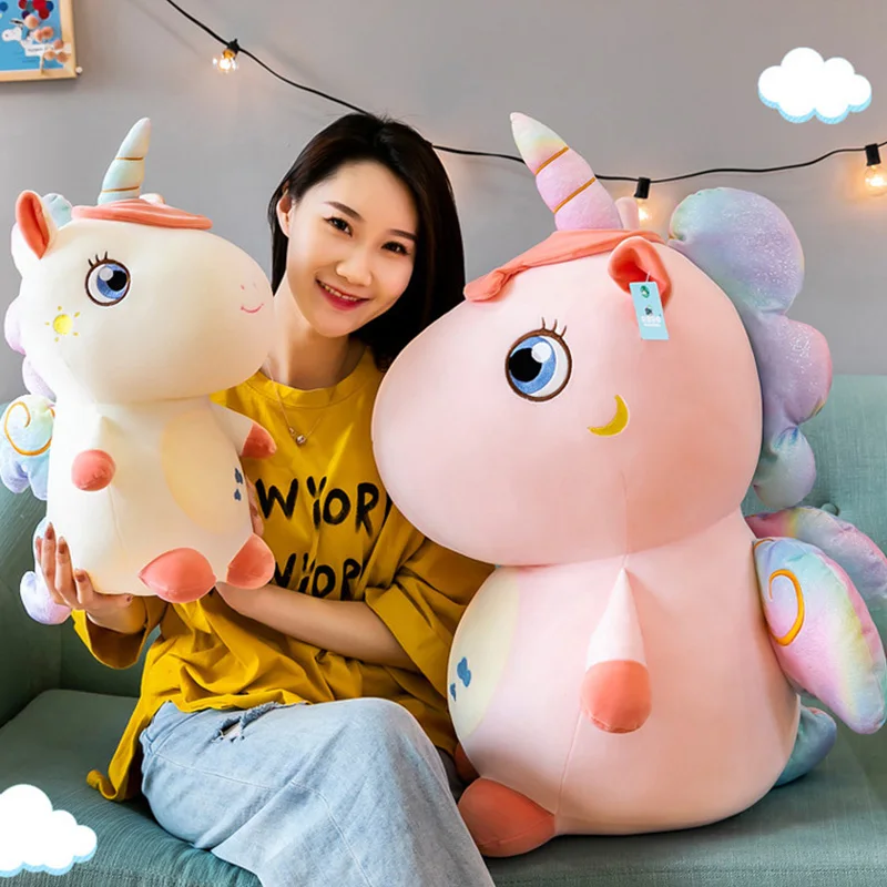 

25-60cm Disney Large Unicorn Plush Toys stuffed animal Kawaii Peluche Unicorn For Child Birthday gift