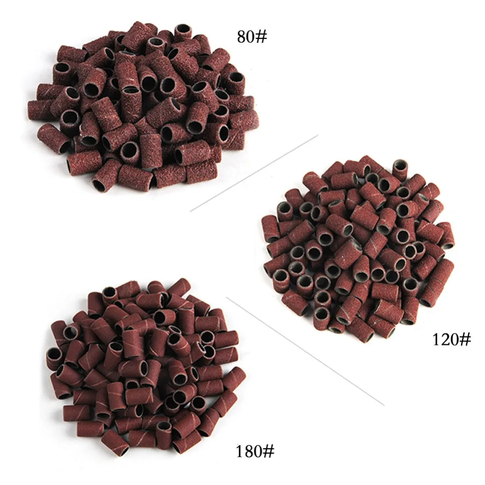 

20-50Pcs Drum Sanding Kit 80# 120# 180# Nail Drill Bits Abrasive Tools Dremel Accessories Sandpaper Shank Rotary Tools
