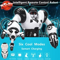 intelligent radio control robot puzzle programe touch sensing cool light infrared smart voice conversation electric kids rc toy