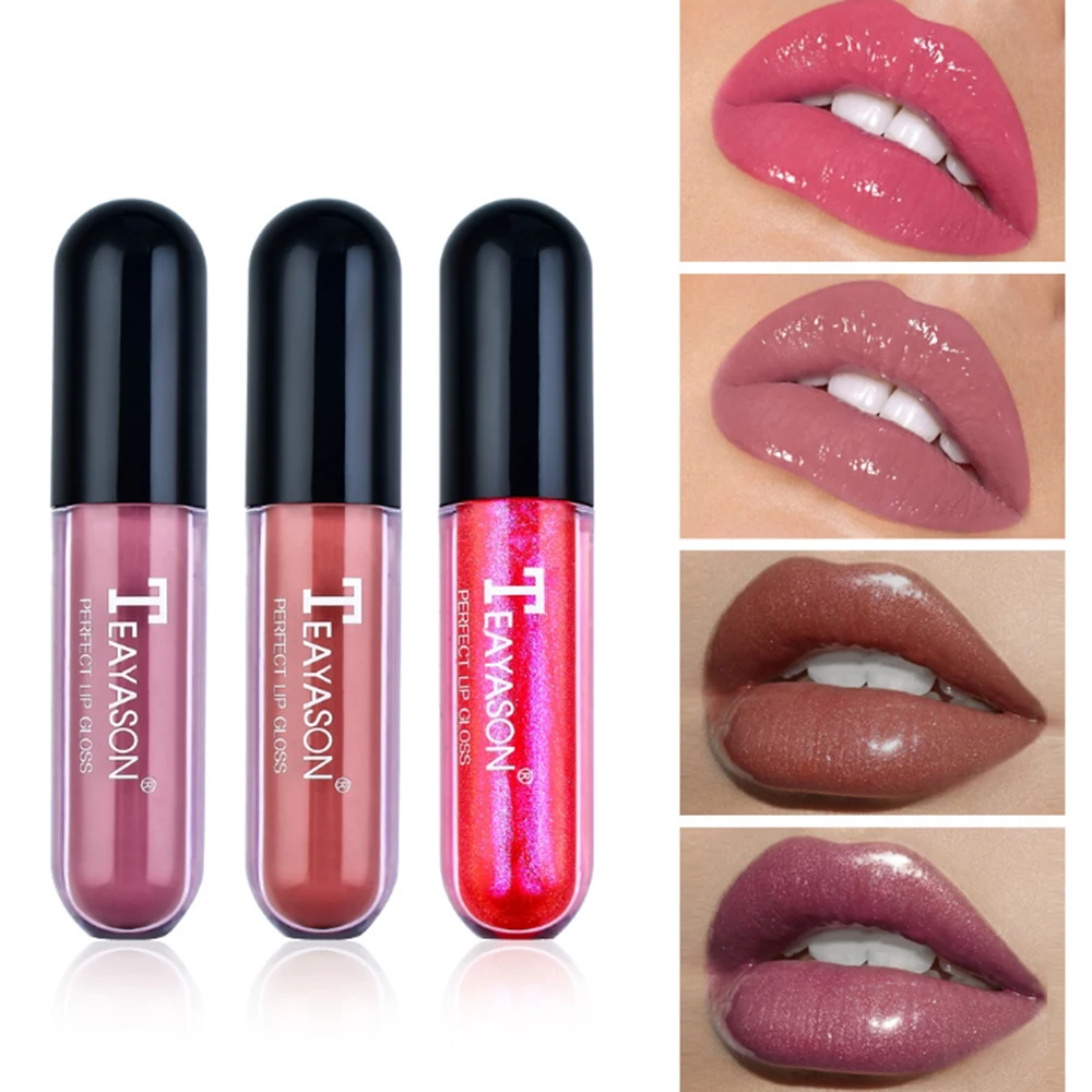 1 шт. Блестящий Блеск для губ зеркальный увлажняющая жидкая губная помада