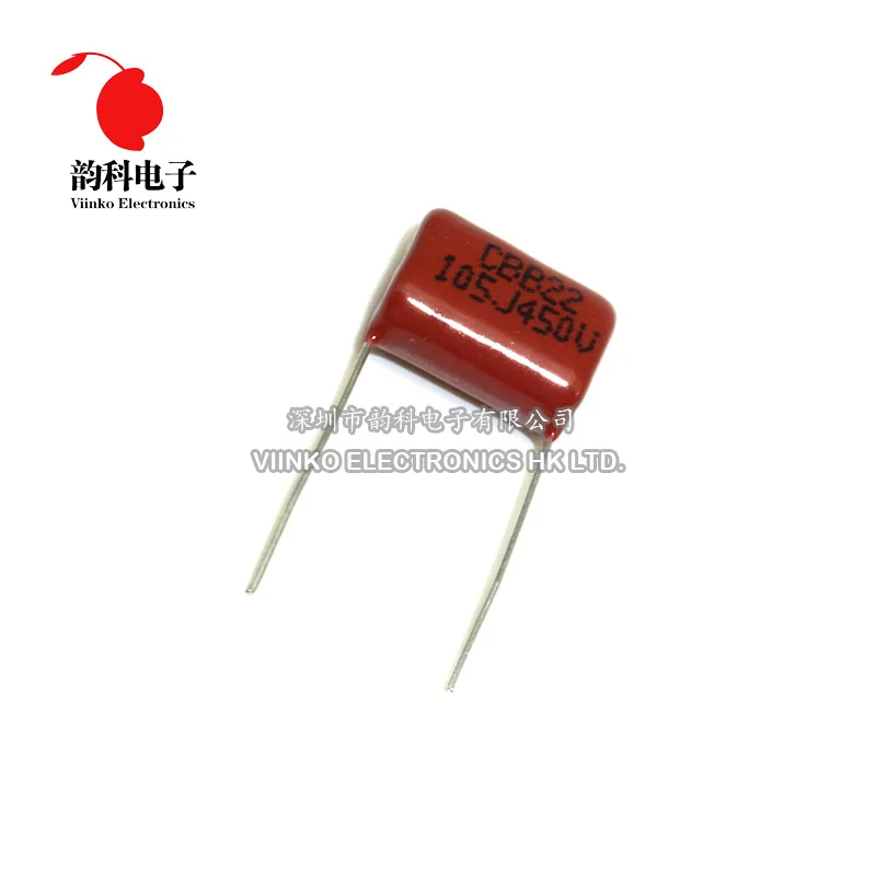 

10pcs CBB Polypropylene film capacitor pitch 15mm 105 1uF 450V