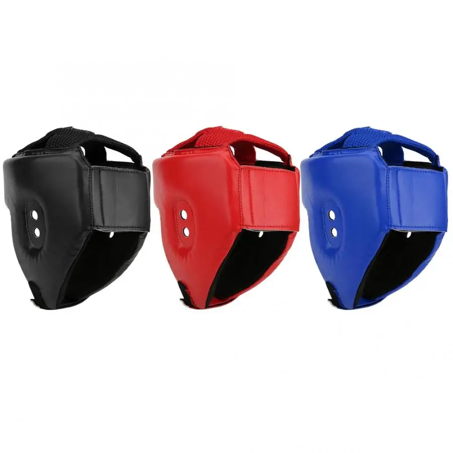 Шлем для кикбоксинга из искусственной кожи полупакет защита головы ударов