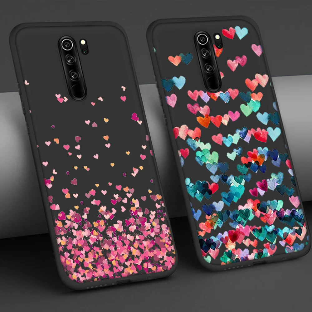 

Heart Love Case For Xiaomi Redmi Note 9 8 7 8A 7A 8T 6 Pro Mi 10 9 8 9T Pro SE A3 A2 Lite F1 Phone Cases Soft Cover Funda Capa