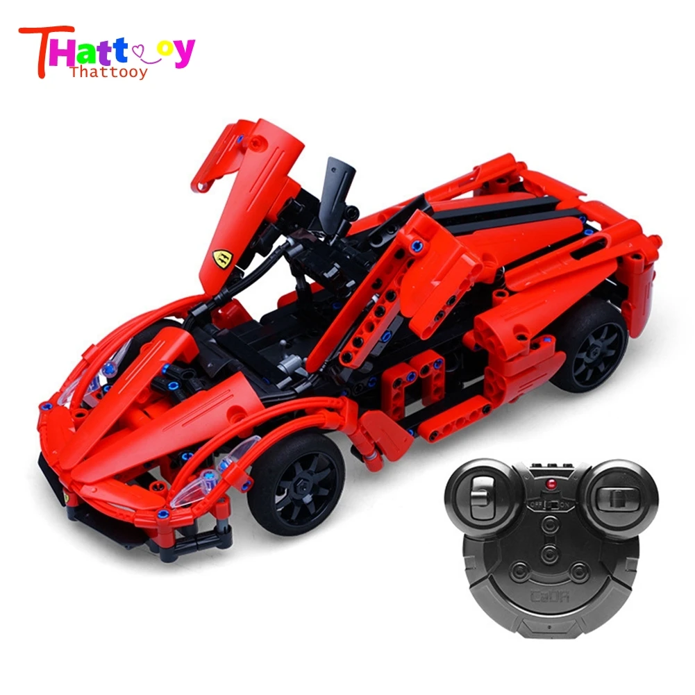 

Remote Control Car 380 PCS Building Blocks For High-tech 2.4GHz RC Car Model SUV City Brick Toys For Children Boys Best Gifts