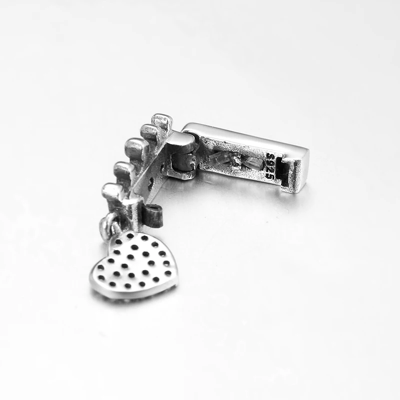 New 925 Sterling Silver Princess crown and love Heart clips beads Fit Original Bracelet reflection Charm Jewelry making | Украшения и
