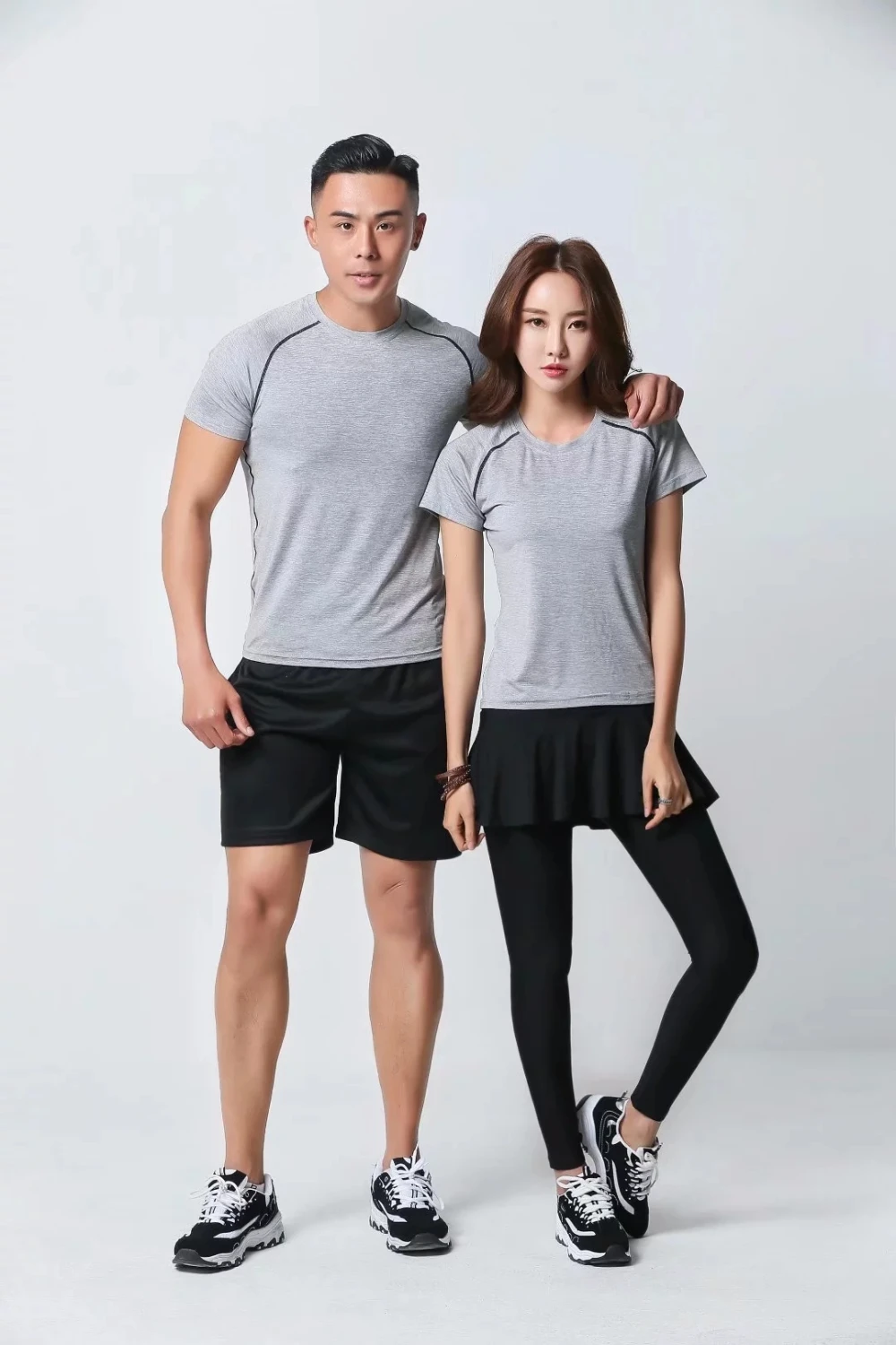 Быстросохнущий Спортивный костюм для бадминтона комплект мужчин и женщин