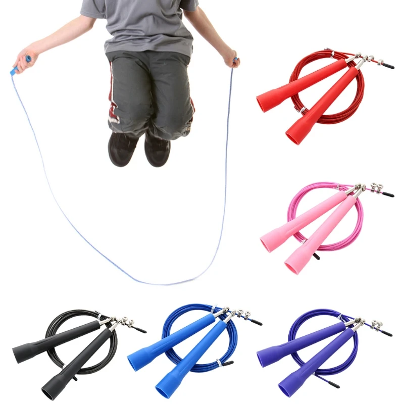 

Adjustable Speed Jump Rope Bearing Steel Wire Skipping Rope for Gym Fitness