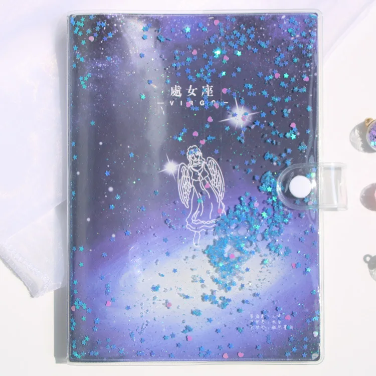 Virgo Kawaii 12 Созвездие зыбучие пески Обложка блокнот ежедневник планировщик блокнот-органайзер школьные канцелярские принадлежности для мальчиков и девочек - Цвет: Virgo