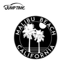 JumpTime 13x13 см для серфинга, Малибу, пляж, Калифорния, серфер, океан, автомобильные наклейки, автомобильные сборники, водонепроницаемые наклейки на ноутбук, окна