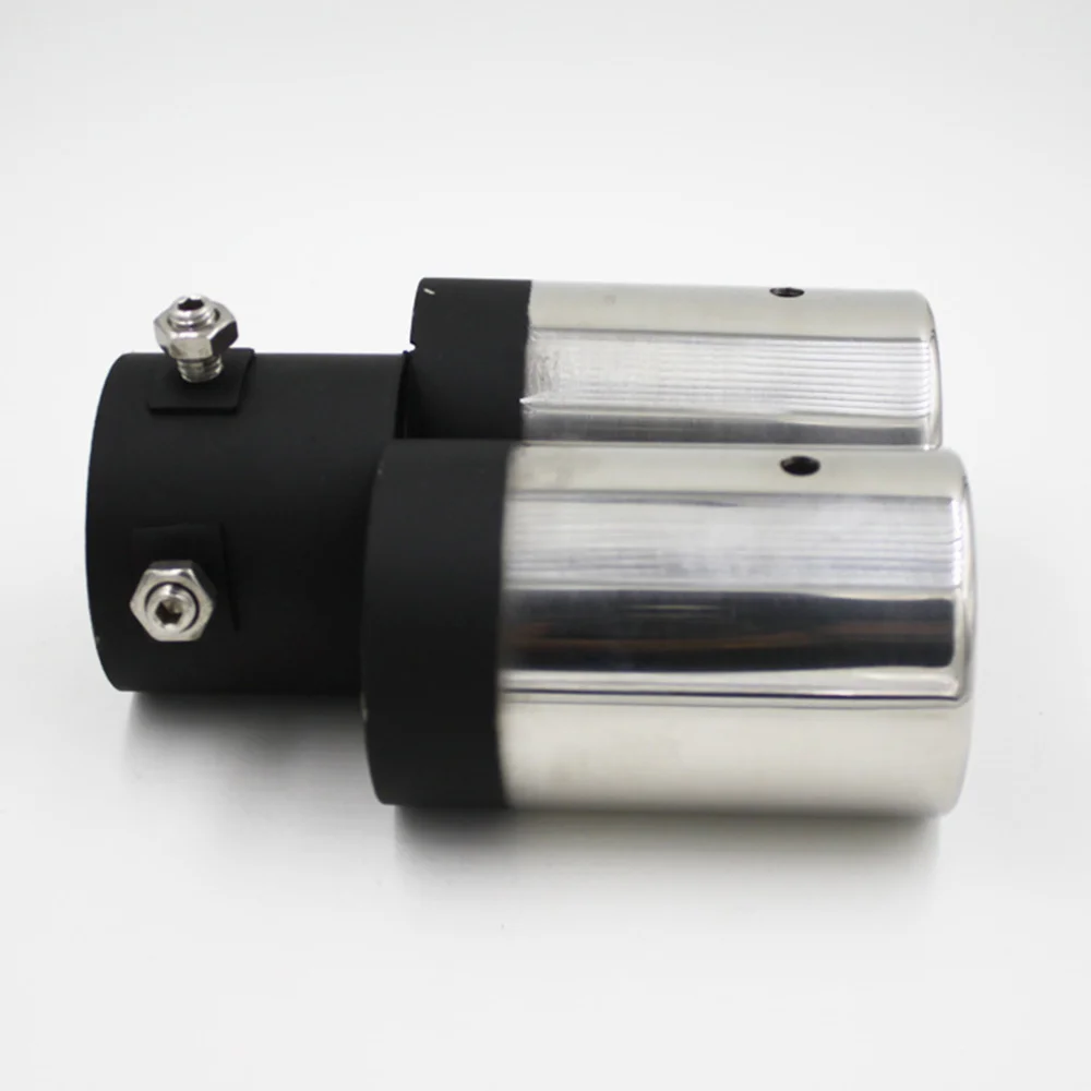 Красочные двойные розетки из нержавеющей стали выхлопной трубы глушитель