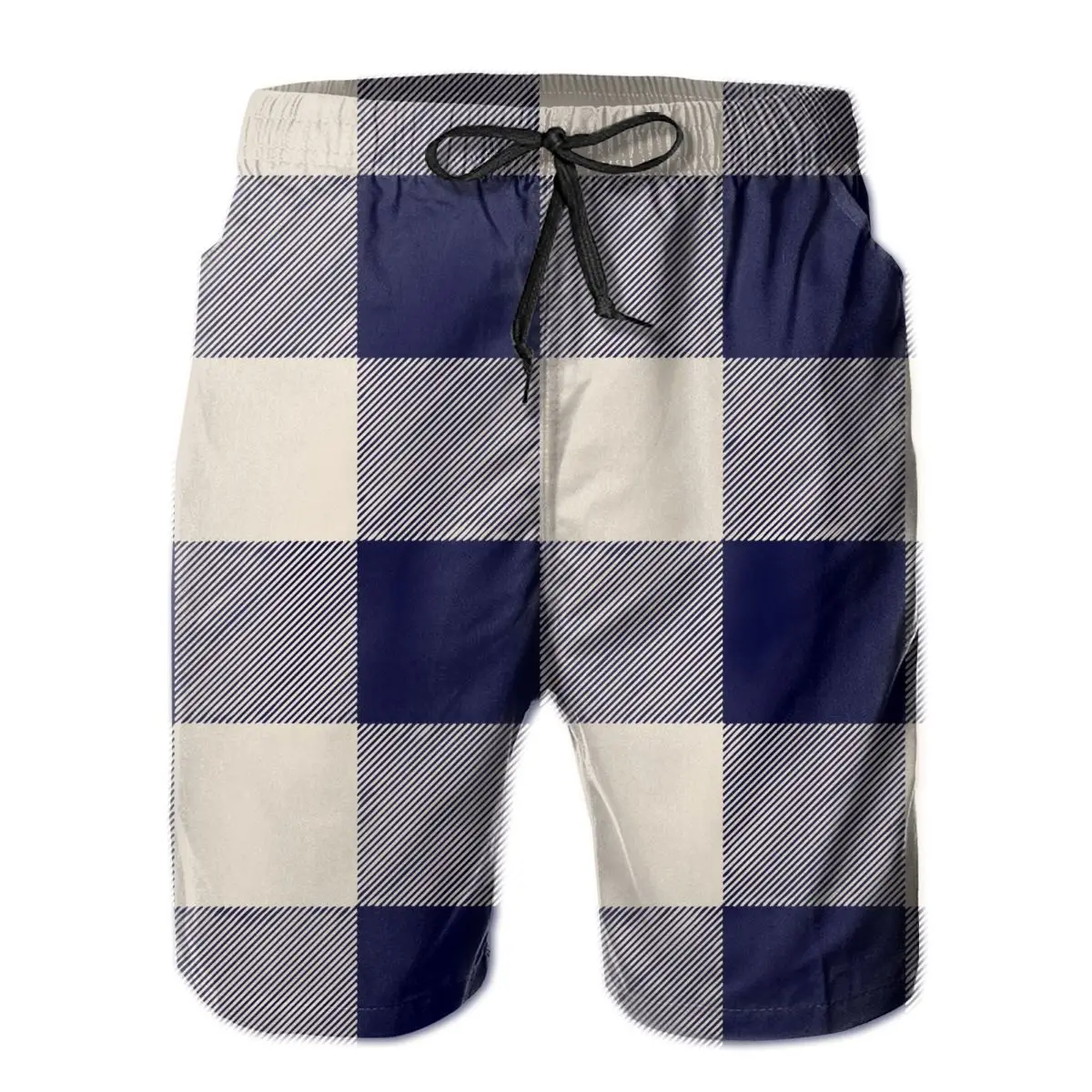

Men Pants Navy Blue Surfing Beach Board Swim Trunks Sport Quick Dry Mesh Casual Pretty Vintage lattice Shorts for Boy