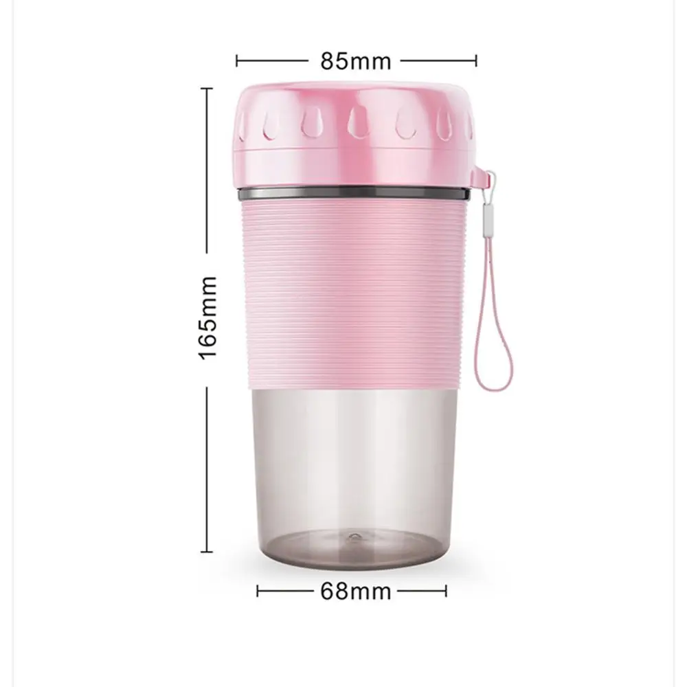 

300ml Portable Personal Blender Cordless Smoothies Mini Blender Juice Mixer USB Rechargeable