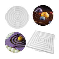 3d planet silicone mold half ball circle baking mousse cake mold chocolate form fondant mold baking tools kitchen accessories