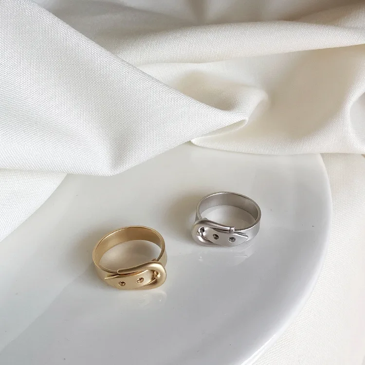 2019 корейский новый дизайн простая позолоченная металлическая нестандартная