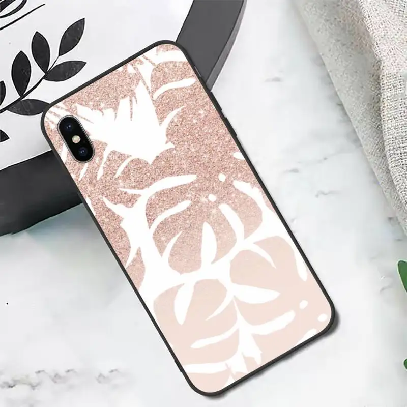 

Leaves Pineapple fashion Phone Case Candy Color for iPhone 6 7 8 11 12 s mini pro X XS XR MAX Plus