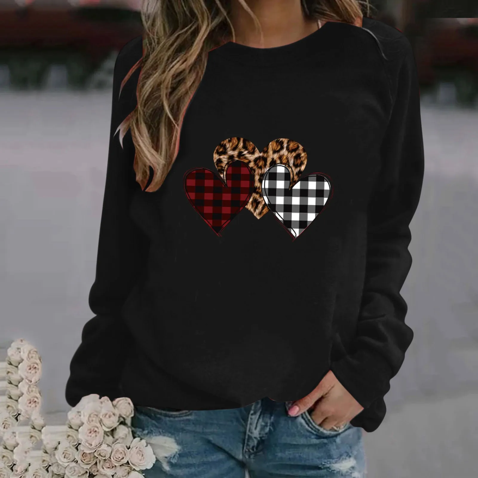 

Женские толстовки с принтом Love, пуловеры, Модные свитшоты на День святого Валентина для женщин и девочек, верхняя одежда, новинка 2021