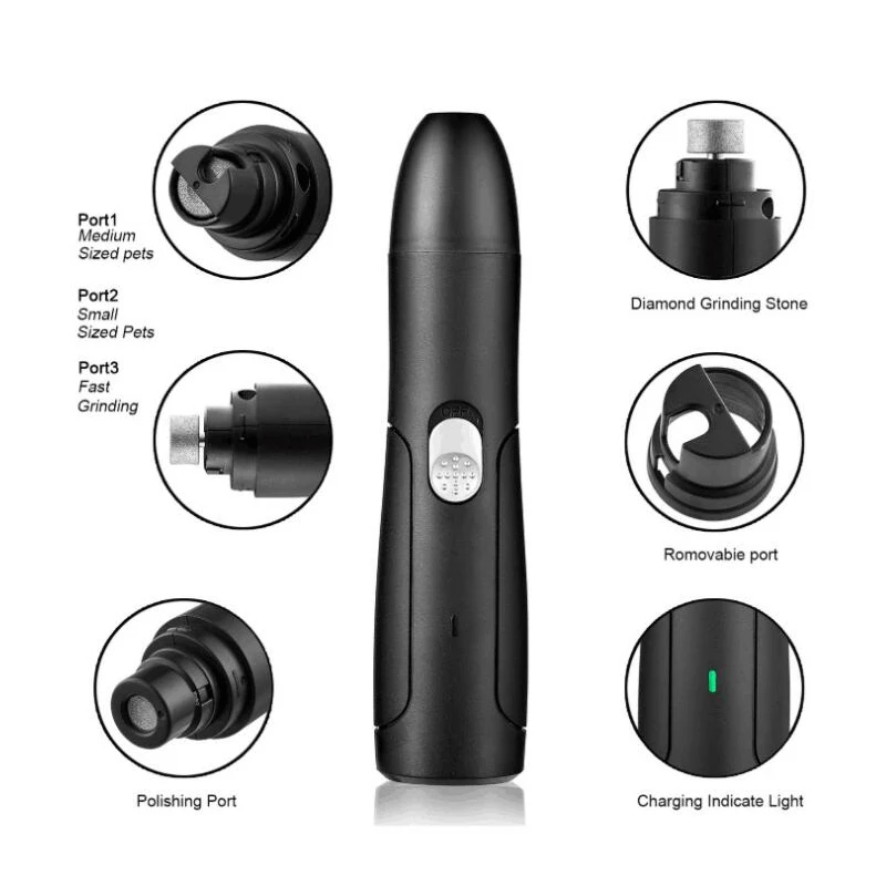 

Electric Pet Nail Clipper Rechargeable USB Dog Nail Clippers Painless Nail Cutter Grooming Trimmer Big Scissors File for Dogs
