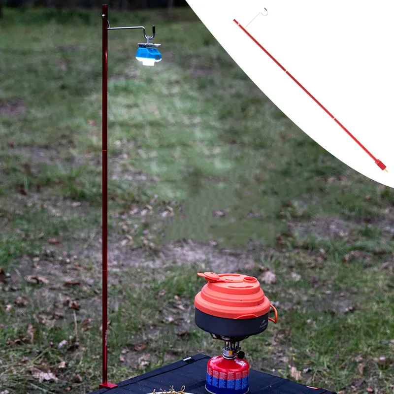 

Naturehike Folding Lamp Pole for Camping Table Lantern Stand Portable Lightweight Aluminum Alloy Lantern Pile Driver