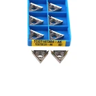 Карбидные вставки для токарной обработки, 10 шт., TCGT16T302 AK H01, TCGT16T304, AK H01, TCGT16T308, AK H01, CNC металлический токарный инструмент