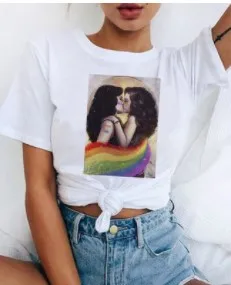 1 шт. Лидер продаж поцелуй кого вы хотите сторонники лесбиянок футболка для