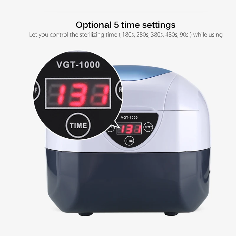 Цифровой ультразвуковой очиститель инструменты для маникюра стерилизатор