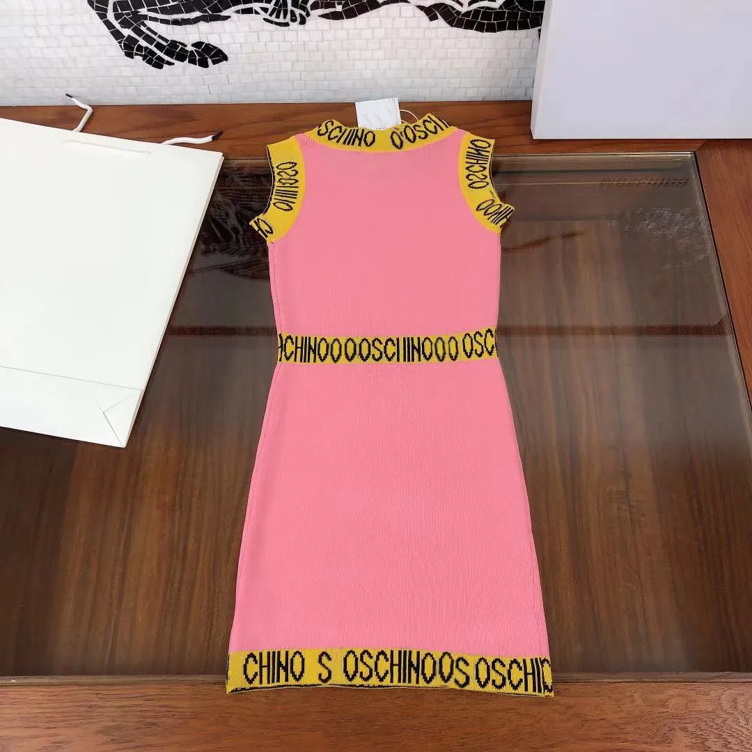 

High-end children's clothing girls dress 2021 summer new children's knitted tennis skirt sleeveless western skirt