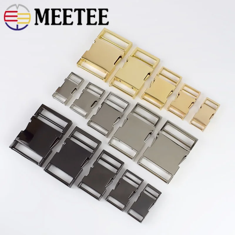 Металлическая боковая пряжка Meetee 14/19/25/31/38 мм 5 шт.|Пряжки и крючки| |