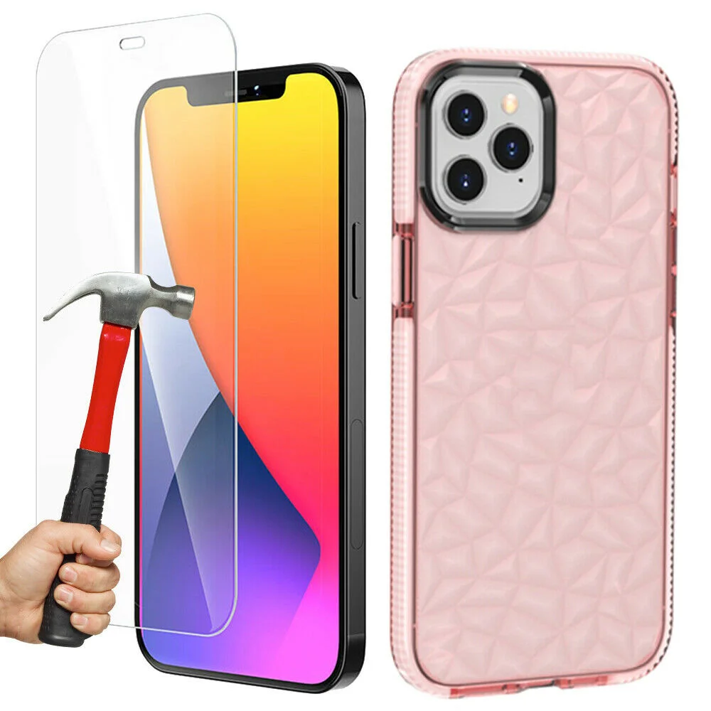 

Coque Antichoc Etui+ Verre Tremp For iPhone 12 Mini 12 Pro Max 6/7/8/XR/XS/11 Pro