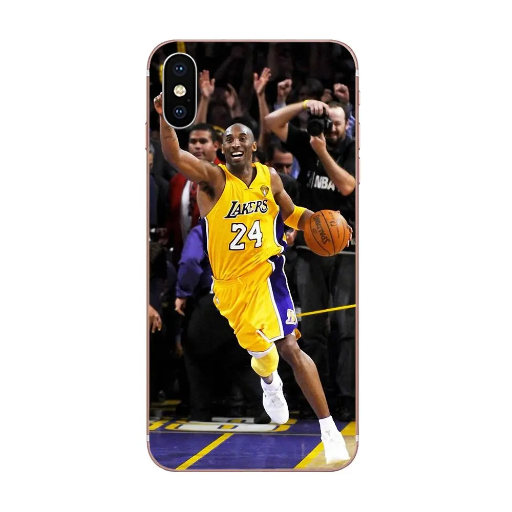 as picture Lakers 24 для Apple iPhone 4 4s 5 5C 5S SE 6 6S 7 8 Plus X XS Max XR Мягкий Силиконовый ТПУ прозрачный индивидуальный рисунок - Цвет: as picture