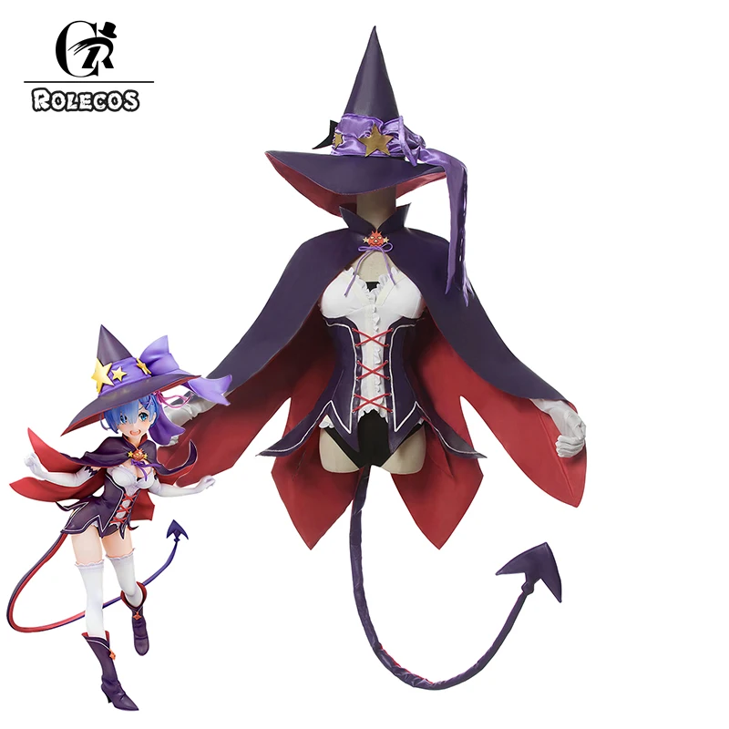 

ROLECOS аниме Rem Re: жизнь в другом мире от zero Косплей Rem костюм на Хэллоуин женский аниме Re zero Косплей Полный комплект