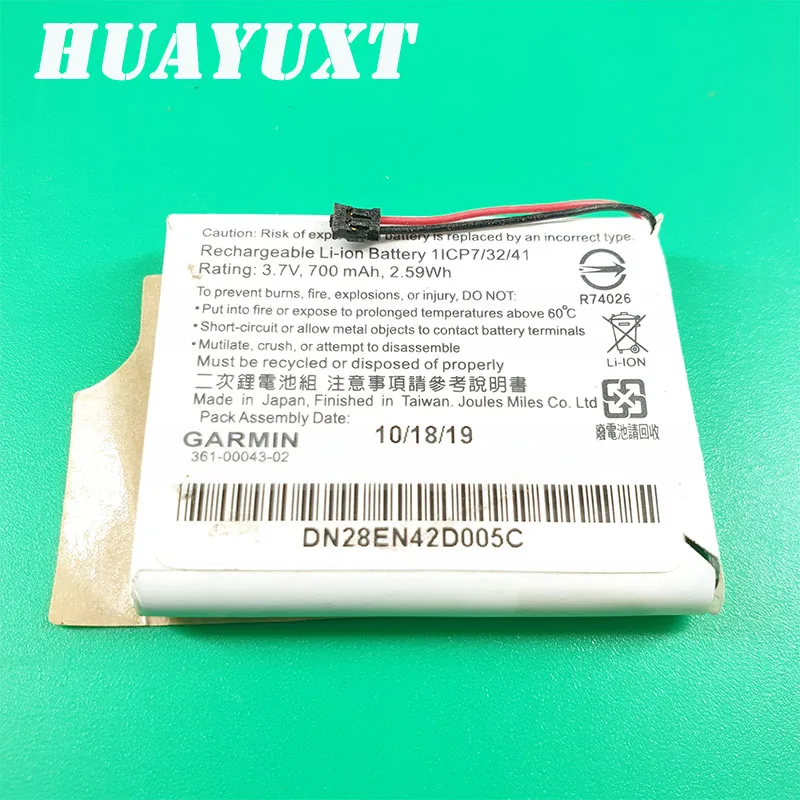 

Original battery for Garmin 361-00043-00 3.7V 700mah 2.59wh for Garmin replair replacement parts
