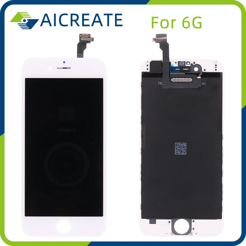 Pantalla LCD de alta calidad para iPhone 6, repuesto de montaje, grado AAA, 10 unids/lote-1