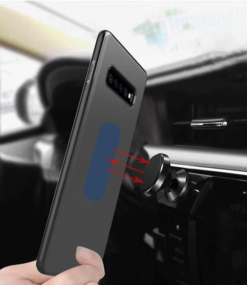 Магнитный мягкий ударопрочный чехол из ТПУ для Samsung Galaxy S10E S10 Plus S9 невидимый