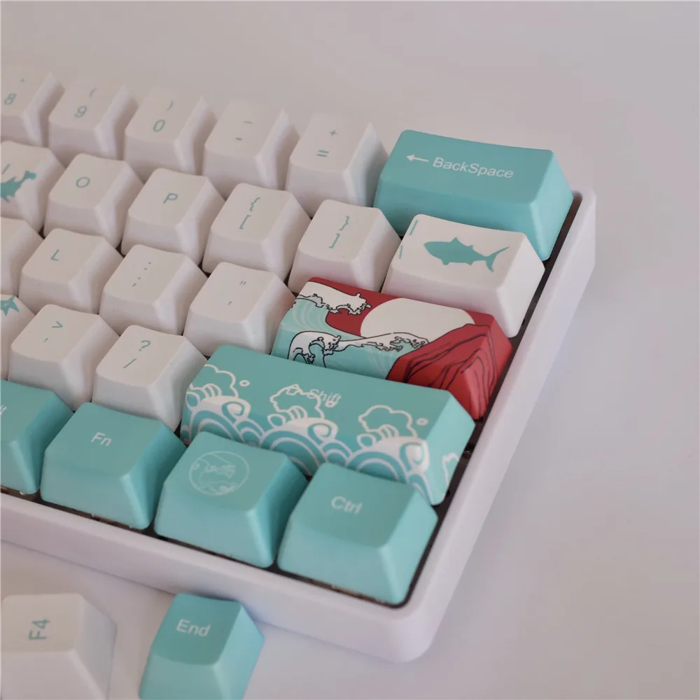 Japanese Coral Sea Keycap PBT механическая клавиатура с сублимационным ключом OEM