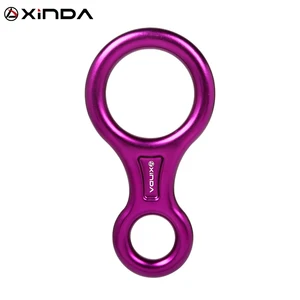 xinda descenders 8 ring 35kn outdoor rock climbing descender aluminum alloy downhill safety gear abseiling device rappelling free global shipping