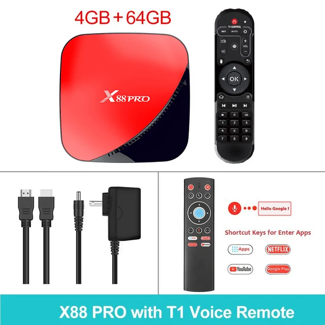 with voice remote Приставка Smart Android 9,0 9 tv box 4K 4096x2160 HDR USB 3,0 HDMI 2,0 для 4K@ 60 Гц DDR3 Поддержка 3D видео - Цвет: with voice remote