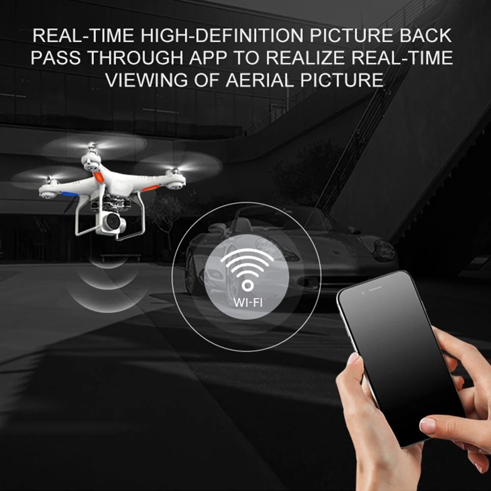 SH5W RC Квадрокоптер профессиональные Дроны с камерой hd WiFi FPV карданный Дрон селфи
