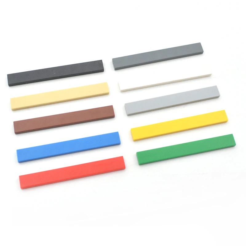 

DIY Toys Tile 1x8 with Groove Flat Studs Building Blocks Parts 1*8 Creative Toys For Kids Compatible Major Brands 4162 50pcs/lot