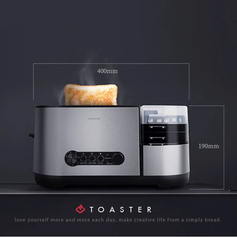 

220V Multi-function Toaster Baking Cooking Frying Breakfast Machine Home Fast Heating Sandwich Oven