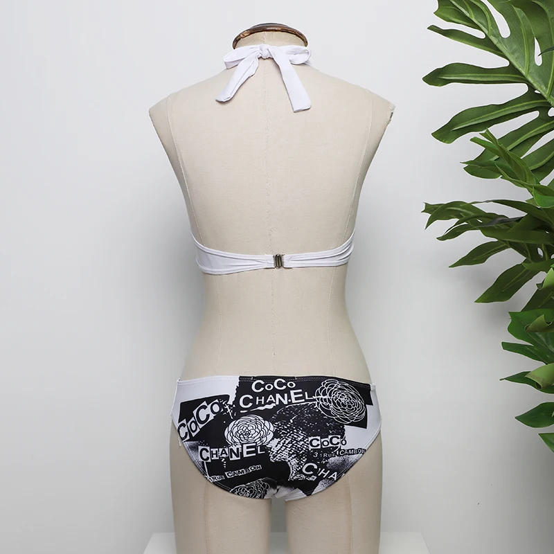 

2021 swimwear Brazilian women's plain Girly fashion Push Up bathing suit summer
